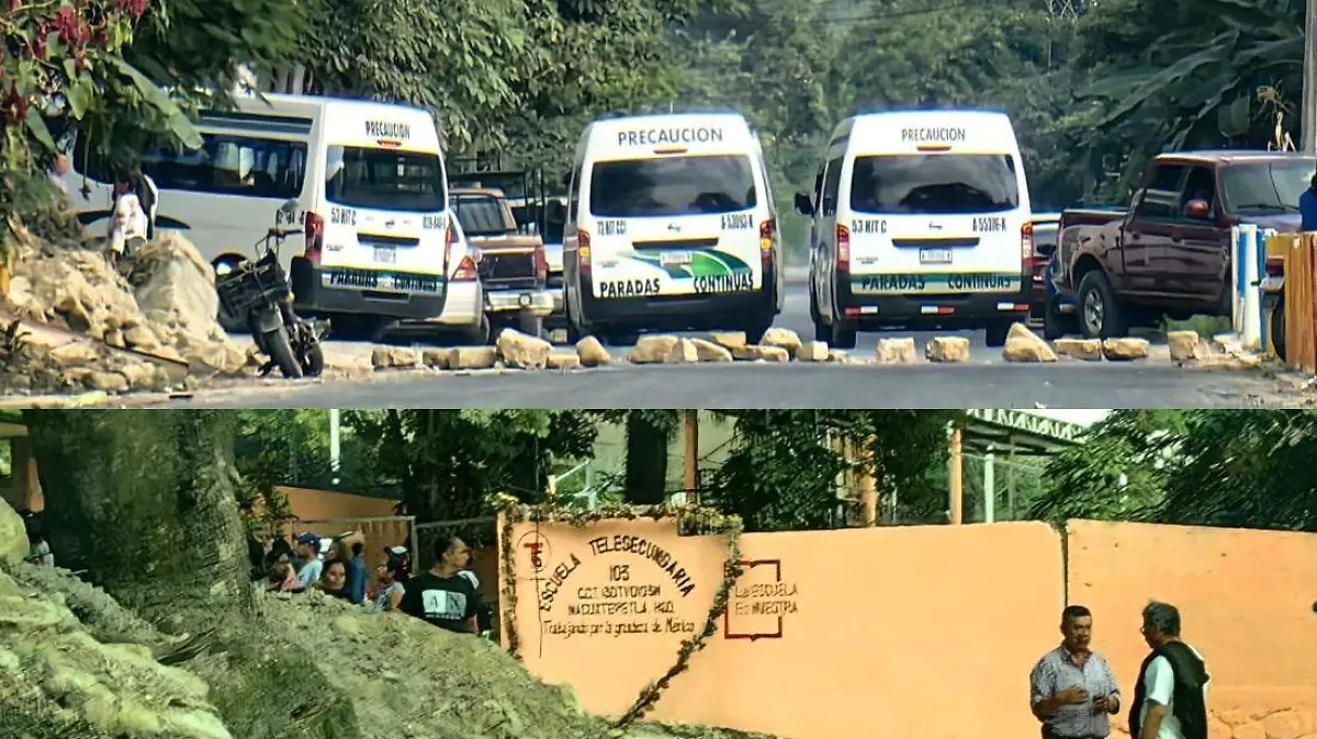 Bloquean carretera Huejutla-Orizatlán